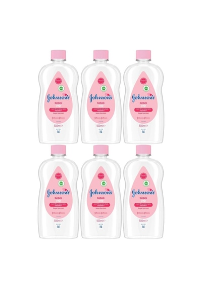 Johnsons Baby Bebek Yağı 500 Ml Nemlendirici Pembe 6'lı Set