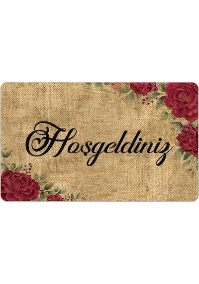 Evaşk Kapı Önü Paspası Vinil Kaymaz Tabanlı 45 X 70 Evaşkdm10089