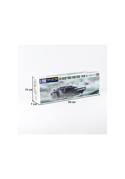 Hasegawa 220 49220 1/700 Ölçek, Akagi, 3 Uçuş Güverteli Uçak Gemisi Waterline Serisi , Plastik Model Kiti