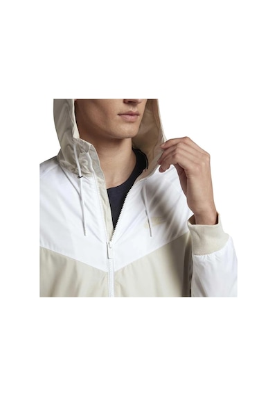 Nike Sportswear Windrunner Jacket Kapüşonlu Erkek Ceketi Beyaz Bej Bej