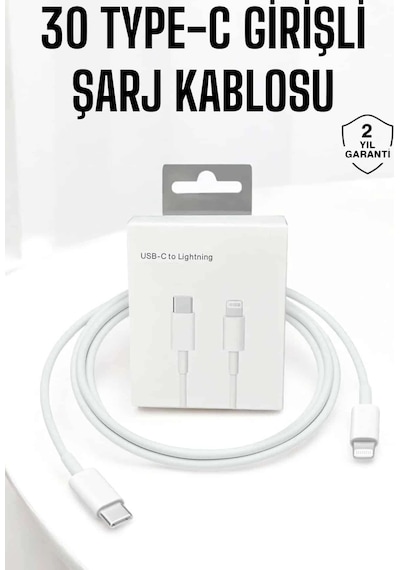 Apple Uyumlu iPhone İos Lightning Hızlı Şarj Tye C Lightning Şarj Kablosu