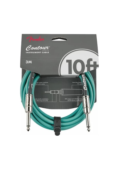 Fender Contour Serisi 5,5m Sherwood Green Enstrüman Kablosu
