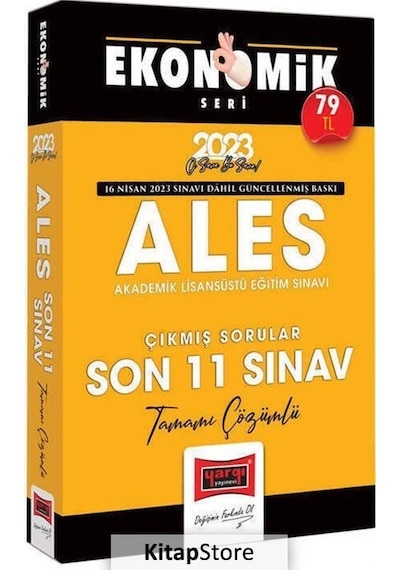 2023 Ales Ekonomik Seri Tamamı Çözümlü Son 11 Sınav Çıkmış Sorular
