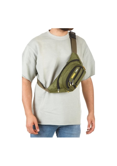 Newish Polo Erkek Çapraz Göğüs Bel Ve Omuz Çantası Yeşil