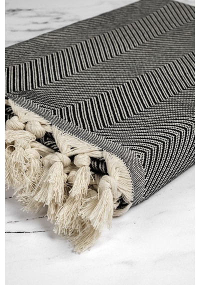 Trendy 2'li Set Koltuk Örtüsü - Siyah 170x230 Ölçü / Ebat
