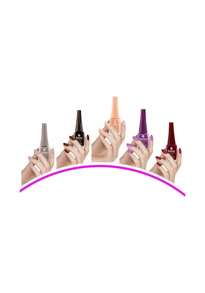 5 Adet Keratinli Besleyici Oje 14 Ml Set4 Diğer