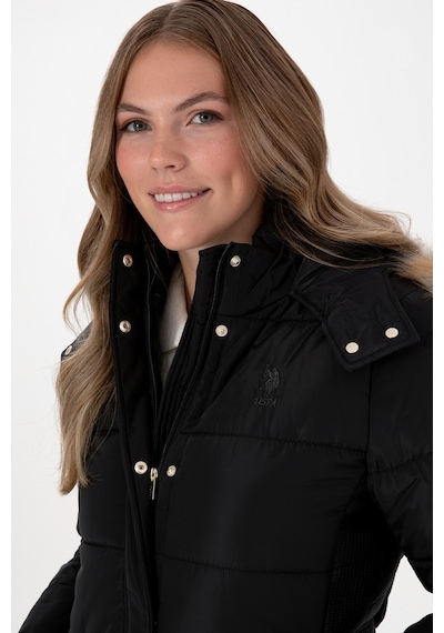 U.s. Polo Assn. Kadın Siyah Kaban 50308001-vr046 Siyah