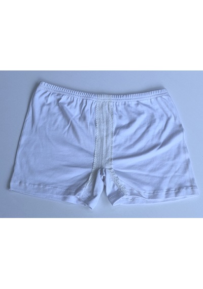 Asist Secret Magic Asm1331 Kadın Ekru Pamuklu Önü Dantel Şerit Şort Boxer