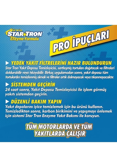 Starbrite - Star Tron Enzim Katkılı Yakıt Tankı Temizleyici 1.9 Litre : Yakıt Çamuruna Ve Bayat Yakıta Enzim Gücüyle Kesin Çözüm