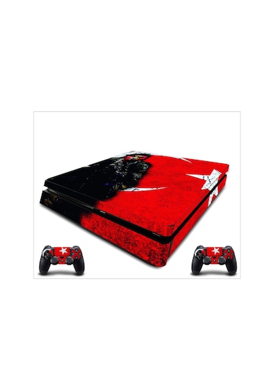 PS4 Slim Bordobereli Sticker Seti