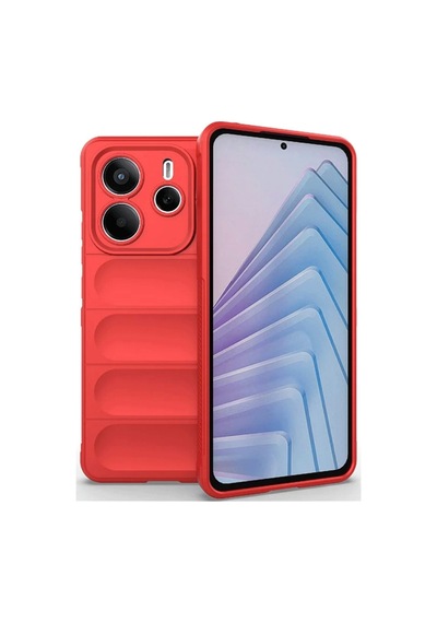 Redmi Note 14 4g Kılıf Optimum Silikon - Kırmızı Bz8683140840976