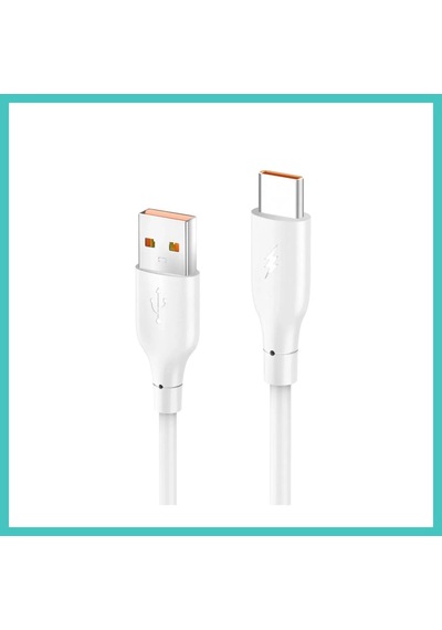 Ny Joy Konfulon Dc65 Usb To Type-c 1m 3.0a Hızlı Şarj Kablo - Beyaz Nyjoybz