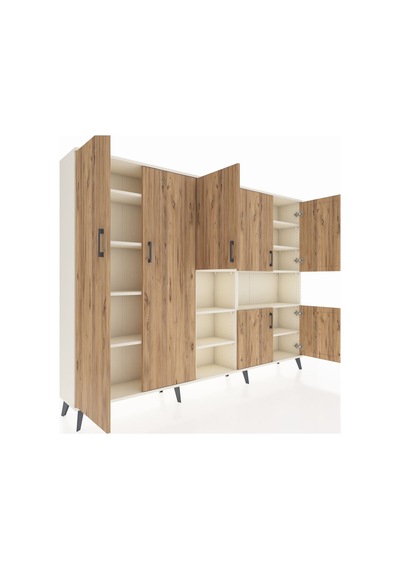Arges Dolap 13 Raflı 7 Kapaklı 220x30x163 Aytaşı-çam/aytaşı Atlas Çam/aytası - Aytası Arges Dolap 13 Raflı 7 Kapaklı 220x30x163 Aytaşı-çam/aytaşı Atlas Çam/aytası - Aytası