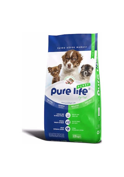 Pure Life Kuzu Etli Yavru Köpek Maması 15 KG