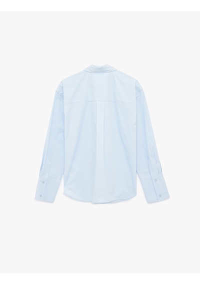 Koton Regular Fit Pamuklu Uzun Kollu Poplin Gömlek Mavi 6sak60117pw Mavi