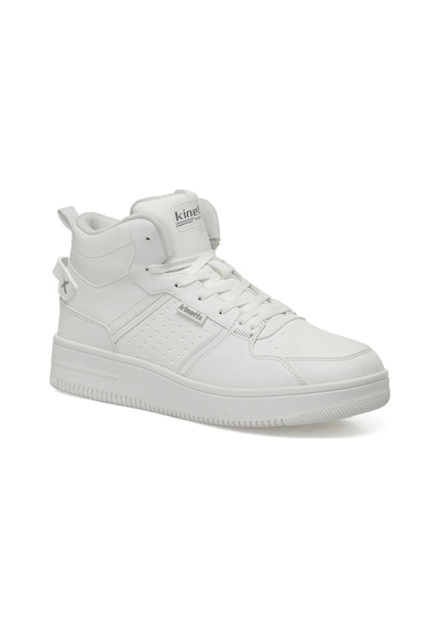 Kinetix Enner Pu Hı 5pr Beyaz Erkek High Sneaker 000000000102019913 Beyaz-a Grı