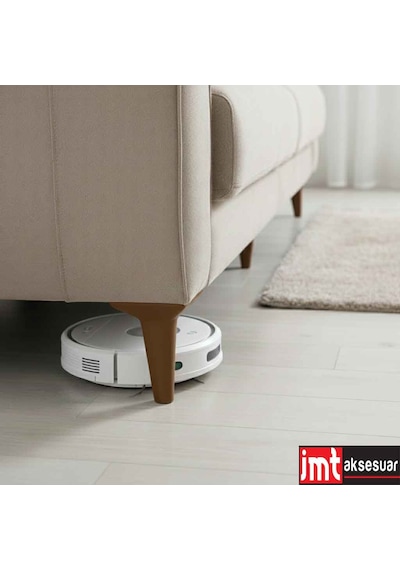 Aspen 12 Cm Ceviz 4'lü Set Koltuk Baza Dolap Tv Ünitesi Yatak Odası Konsol Ayağı Ceviz