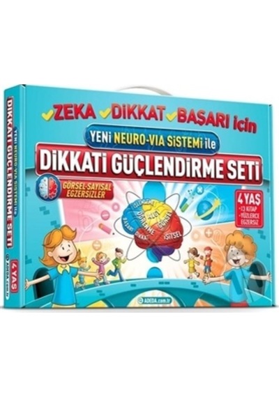 Dikkati Güçlendirme Seti 4 Yaş; Yeni Neuro Via Sistemi İle