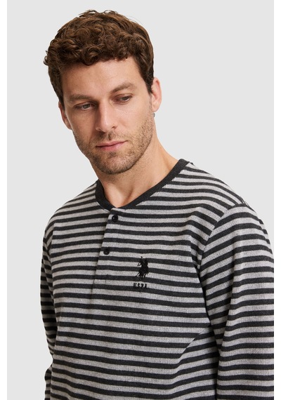 U.S. Polo Assn. Erkek Lacivert Pijama Takımı 50333260 Vr033
