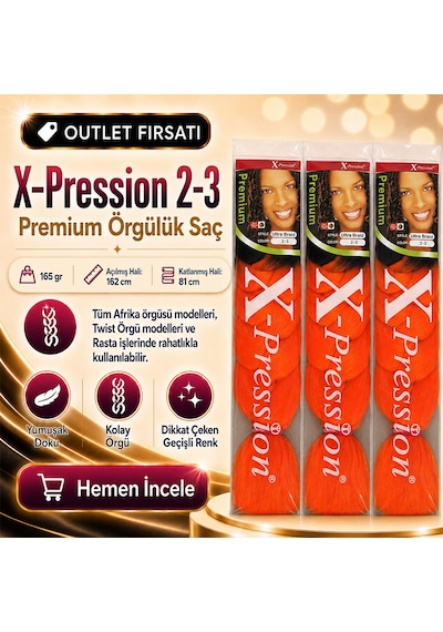 3 Paket - Afrika Örgüsü Ve Rasta İçin Sentetik Ombreli Saç 2-3