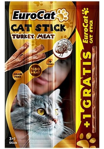 Eurocat - 688 - Catstick Hindi Etli - Spt-gld - 4x5 Gr