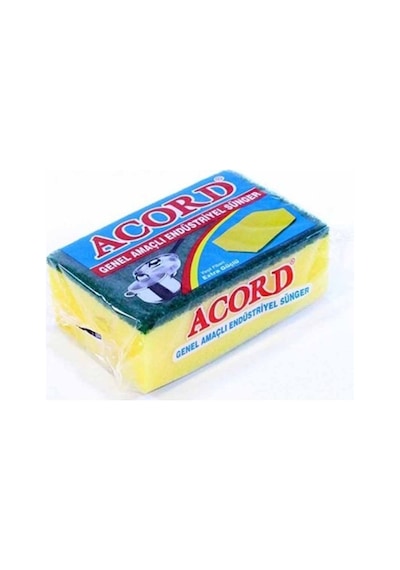 1 Adet Jumbo Boy Endüstriyel Çok Amaçlı Bulaşık Süngeri 13x8x4 Cm