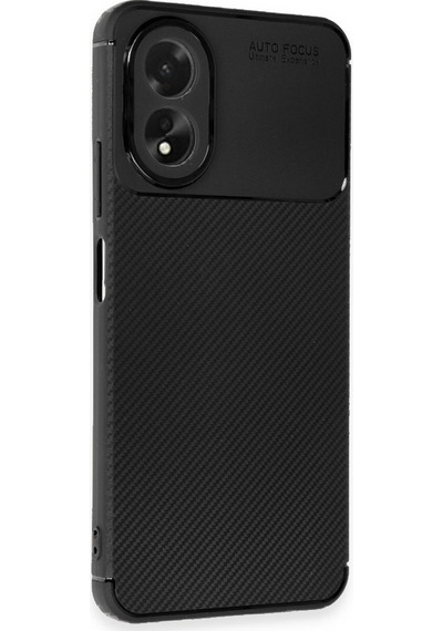 Oppo A38 Kılıf Focus Carbon Desen Silikon Kapak