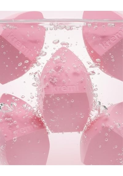 Kremi Angled Sponge Makyaj Süngeri Fondöten Emmeyen Kuru Ve Islak Kullanım Yıkanabilir Bb Krem Süngeri 0