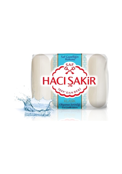 Hacı Şakir Klasik Okyanus Serinliği Güzellik Sabunu 4 x 70 G