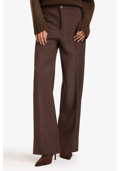 Defacto Straight Fit Fleto Cepli Normal Bel Standart Boy Pantolon F6214ax26spbn207 Kahve-bn207