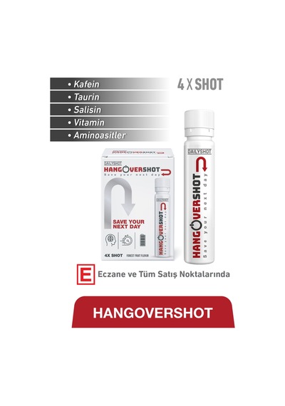 Hangover 4 Shot &electrovit Portakal