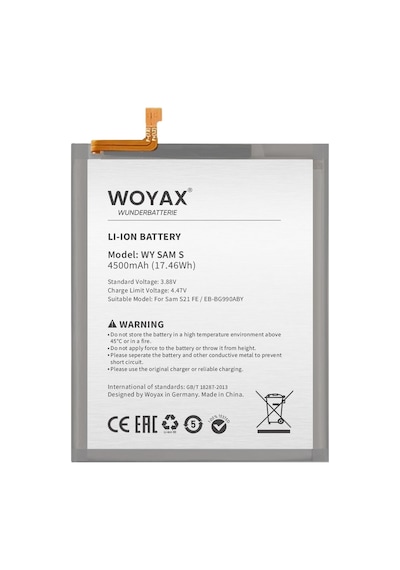 Samsung Galaxy Uyumlu S21 FE Woyax by Deji Batarya Samsung Galaxy Uyumlu S21 FE Woyax by Deji Batarya