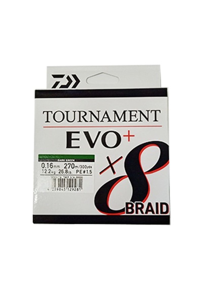 Daiwa Tournament Evo+ 8B Dark Green Ip Misina 270Mt