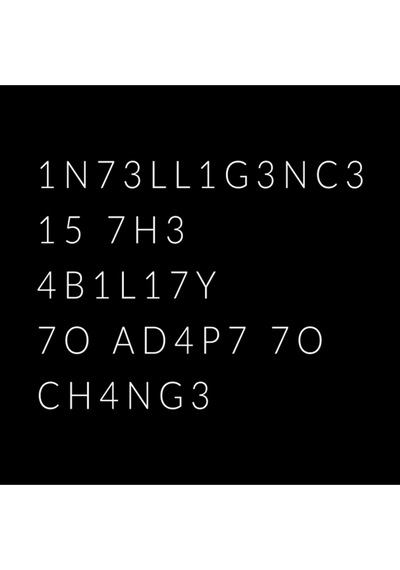 Intelligence Is The Ability To Adapt To Change Kupa Bardak Çok Renkli