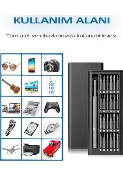 Tornavida Seti Özel Kutulu 25 Parça Profesyonel Masa Telefon Gözlük Saat Tamir Seti Yıdız Torx