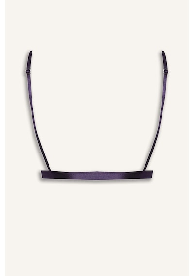 Defacto Dantel Detaylı Saten Kapsız Pedsiz Balensiz Bralet G1139ax26sppr289 Mor-pr289