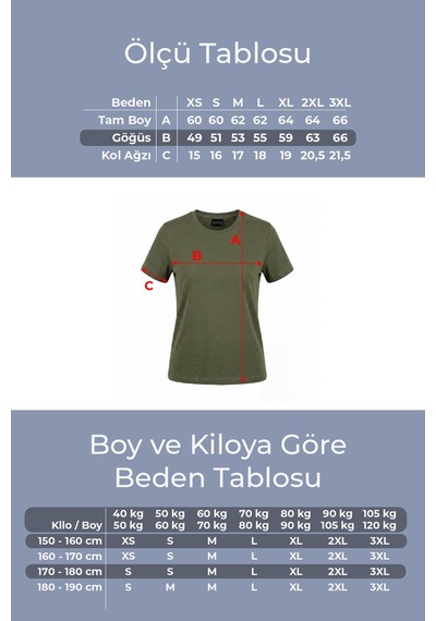 Goffra Kadın Vision Bisiklet Yaka Premium Kalite Yoğun Dokulu Pamuklu T-shirt Haki W101-r0220-05 Goffra Kadın Vision Bisiklet Yaka Premium Kalite Yoğun Dokulu Pamuklu T-shirt Haki W101-r0220-05