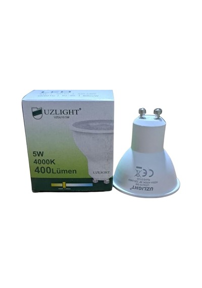 Adet 5w 4000k Gu10 Duy 38 Gün Işığı Led Spot Ampul Uzlıght Diğer