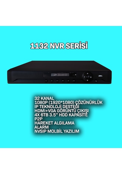 32 Kanal Ip Kamera Kayıt Cihazı