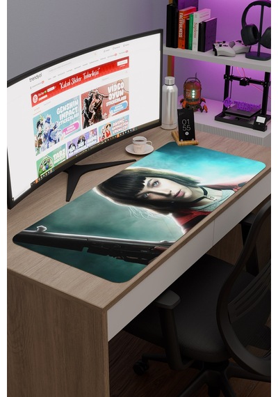 La Casa De Papel-tokyo V3 90x40 Xxl Gaming Kauçuk Kaymaz Taban Mouse Pad Fare Altlığı