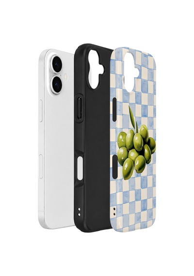 Apple iPhone Uyumlu 16 Plus Vorian Çift Katmanlı Kılıf Olive Market Check