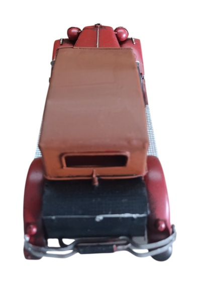 Klasik Tutkunlarına Özel: Nostaljik Bordo Dekoratif Otomobil 25x10cm
