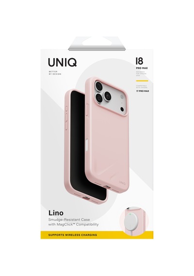 Apple iPhone Uyumlu 18 Pro Max Kılıf Sıvı Silikon Lino 2.5 Metreden Düşmeye Dayanıklı Soft Yumuşak Magsafe Kapak Pembe