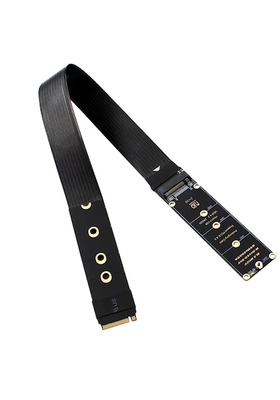 6086 M.2 Nvme Ssd Pcıe 4.0 X4 Uzatma Kablosu M Key Adaptör Riser Card Çevirici