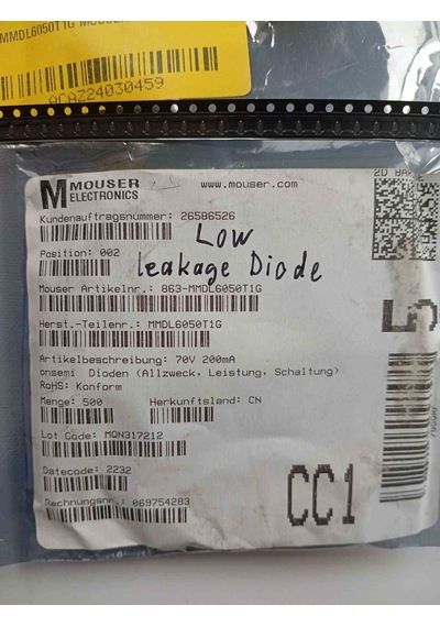 Mmdl6050t1g Mouser 17 Adet