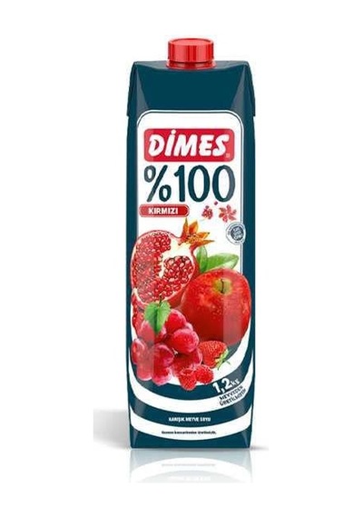 %100 Kırmızı Meyveler 1000ml