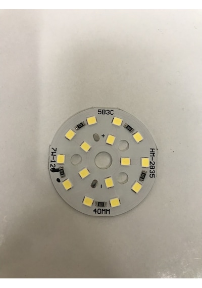 12 Volt 7 Watt SMD 5630 Ledli Hazır Led Modül 40 MM Beyaz (3 Adet)