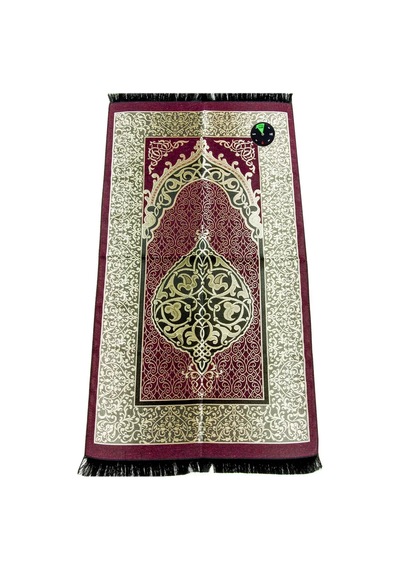 Pusulalı Seccade - Bordo