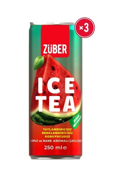 Ice Tea Karpuz & Nane Soğuk Çay 250ml X 3 Adet