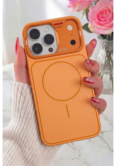 Fibaks iPhone 15 Pro Max Uyumlu Kılıf 17 Pro Max Görünümlü Auto Focus Darbe Emici Zırhlı
